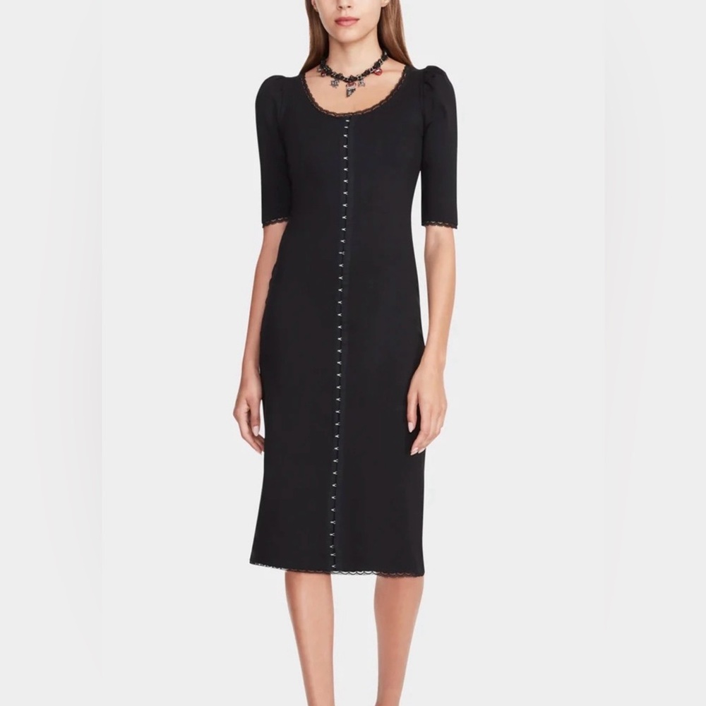 Betsey Johnson Black Long Sleeve Dress - Picture 5 of 6